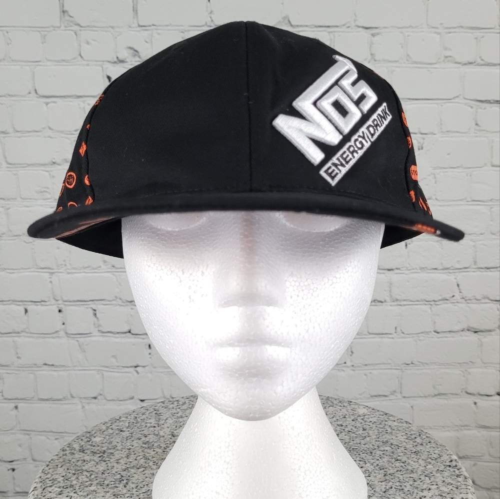 NOS ENERGY DRINK | flat brim fitted cap hat